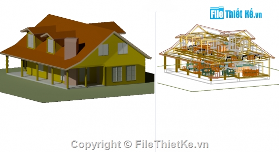 biệt thự đẹp,3d chi tiết,Mẫu biệt thự đẹp